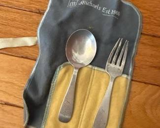 049 sterlingsilverbabyspoonandforkbyr