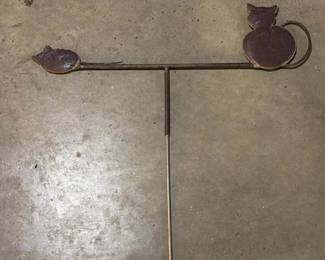 170 metalcatandbirdgardenstake