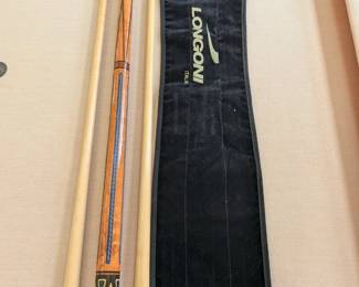 Longoni pool cues with case - ships