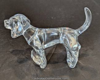 Crystal dog figure - ships