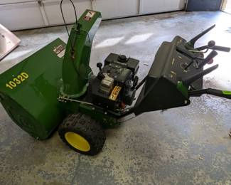 John Deere snow blower - local pickup