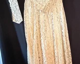 Lace Satin Homemade Wedding Dress