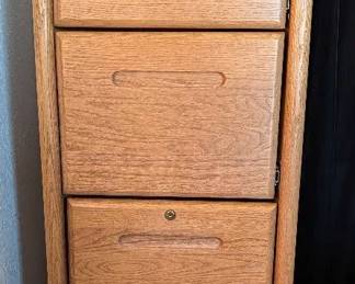 Encore Four Drawer Solid Wood File Cabinet