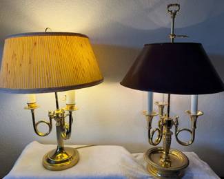 Two Brass Lamps