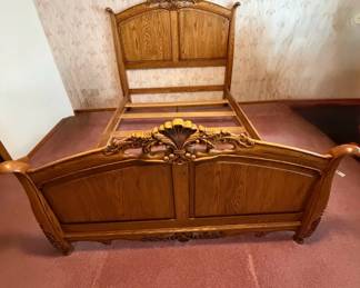 Oak Queen Size Bed Frame