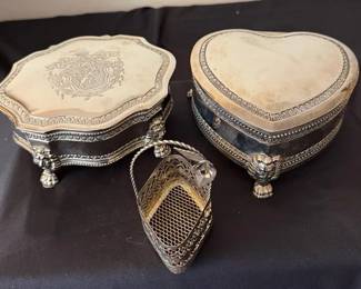 Silver Plated Trinket Boxes