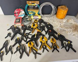 Wire, Twine, Rope Spring Clamps