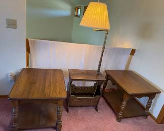 Three Wood Side Tables