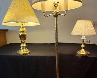Vintage Brass Floor Lamp More