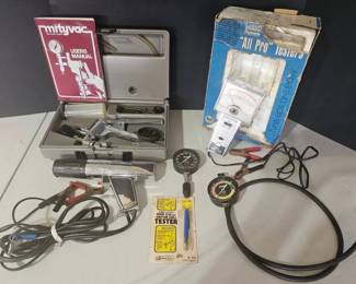 Mityvac Silverline Automotive Vacuum Pump Kit Montgomery Ward Riverside TachDwellPoints Tester