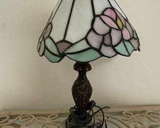 Meyda Tiffany "Roseborder" Mini Table Lamp