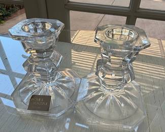 Mikasa Edinburgh Crystal Candlesticks - Pair