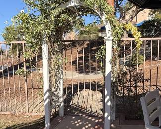 White Vinyl Garden Arbor