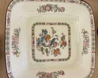 Wedgwood Kutani Crane Square Cake Plate