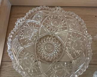 American Brilliant Period Cut Glass Bowl
