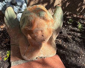 Terracotta Cherub Garden Statue