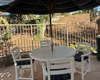 Polywood La Casa Cafe 5-Piece Patio Dining Set