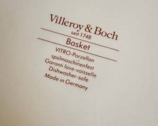 Villeroy & Boch Basket Pattern Serving Bowl and Platter