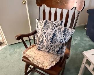 Vintage Spindle-Back Rocking Chair