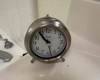 Equity 25655 Metal Quartz Alarm Clock