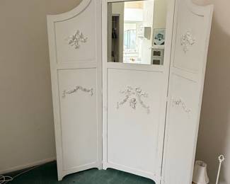 French Provincial Style Three-Panel Dressing Screen