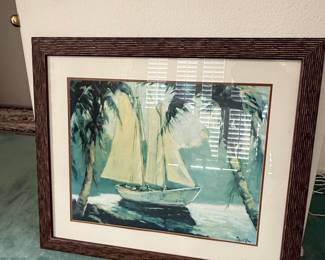Sailboat, Santa Barbara by Frederick Alexander Pawla