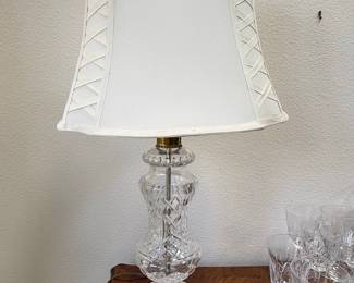 Waterford Crystal "Alana" Candlestick Style Table Lamp
