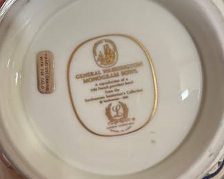Lenox Smithsonian General Washington Monogram Bowl