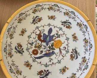 Royal Porzellan Bavaria KPM Handarbeit Blue Birds & Flowers Serving Plate