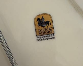 Black Knight Hohenberg Bavaria Decorative Plate
