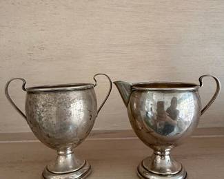 El-Sil-Co Sterling Silver Cream and Sugar Set