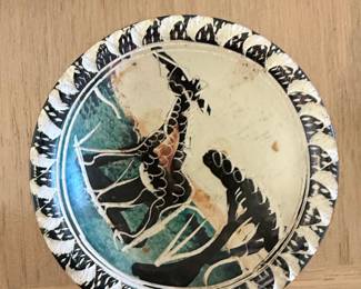 African Soapstone Giraffe Bowl
