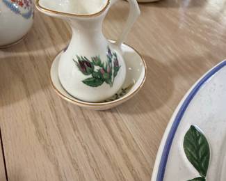 Royal Patrician Fine Bone China Miniature Pitcher and Basin