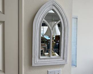 Gothic Arch Window Pane Wall Mirror