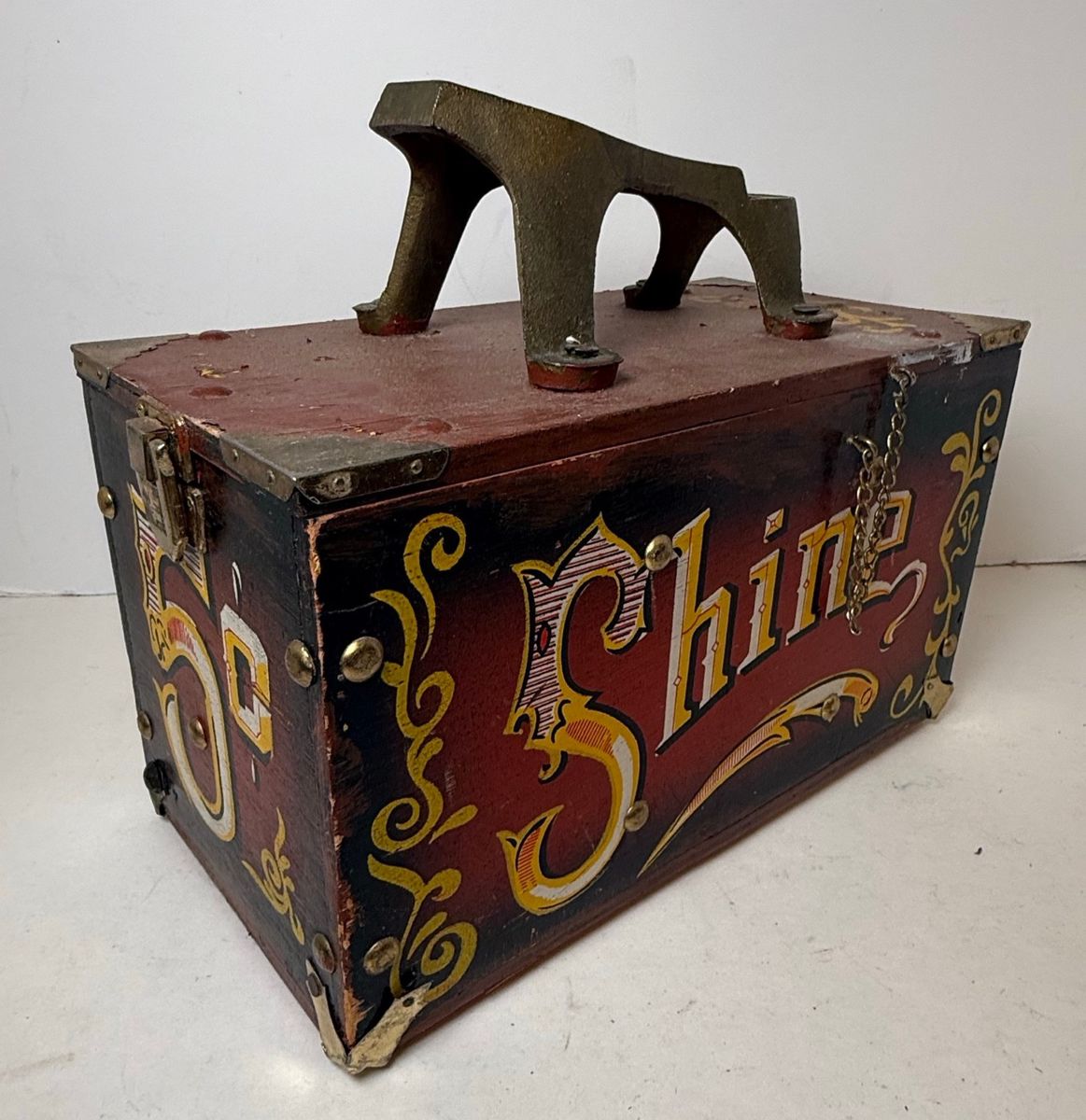 Vintage 5 Cent Shoe Shine Box Style