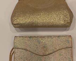 Vintage Style Gold Evening Bag Set