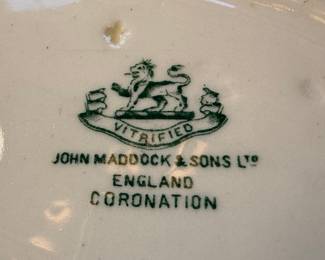 John Maddock & Sons Coronation Oval Bowl