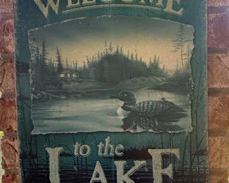 Decorative Lake and Porch Wall Sign Set
