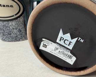 PCF Souvenirs Montana Ceramic Mugs with Spoons
