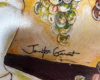 Cypress Home Grapes of Wine Plates by J. Garant