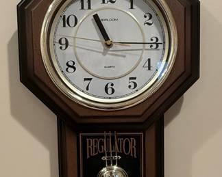 Heirloom Quartz Regulator Style Wall Clock