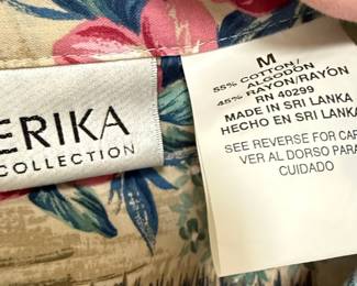 Erika Collection Tropical Print Sleeveless Dress