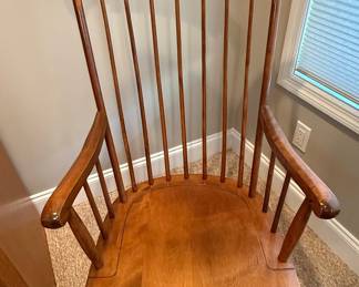 Nichols & Stone "Boston Rocker" Spindle Back Rocking Chair