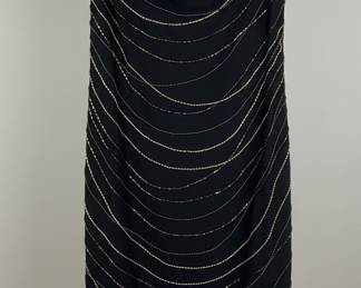 David Meister Beaded Strapless Dress