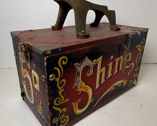 Vintage 5 Cent Shoe Shine Box Style