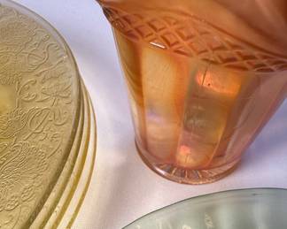 Mixed Vintage Depression and Carnival Glass Lot