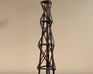 Signed Don DeMott Brass Windmill Sculpture