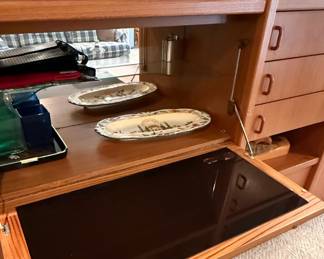Mid-Century Modern Style Teak Wall Unit
