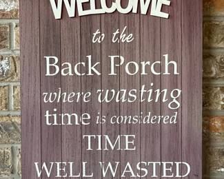 Decorative Lake and Porch Wall Sign Set