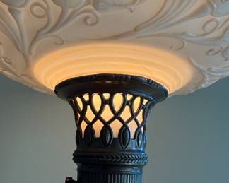 Art Deco Style Torchiere Floor Lamp